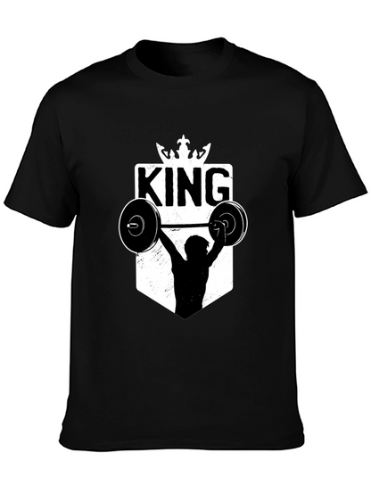 King Weightlifting Graphic T-Shirt - Black