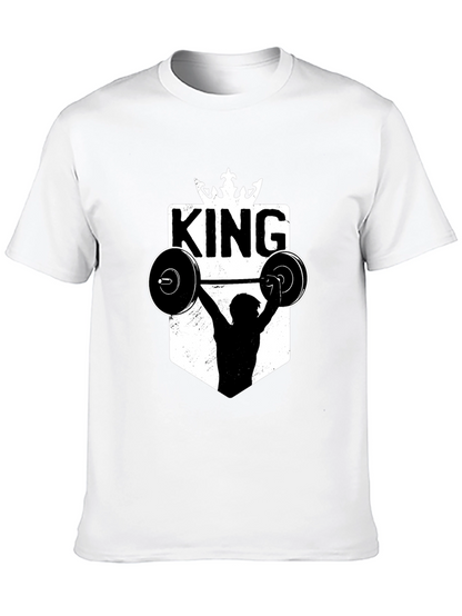 King Weightlifting Graphic T-Shirt - Black