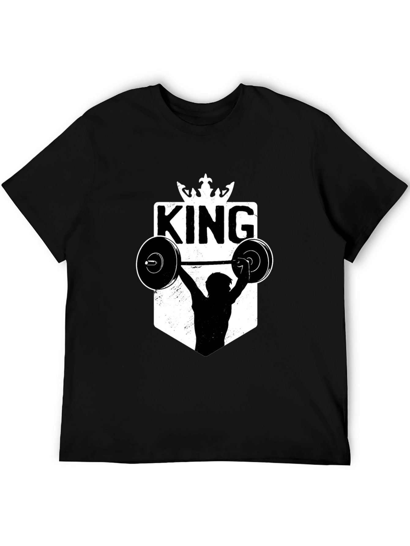 King Weightlifting Graphic T-Shirt - Black