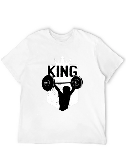 King Weightlifting Graphic T-Shirt - Black