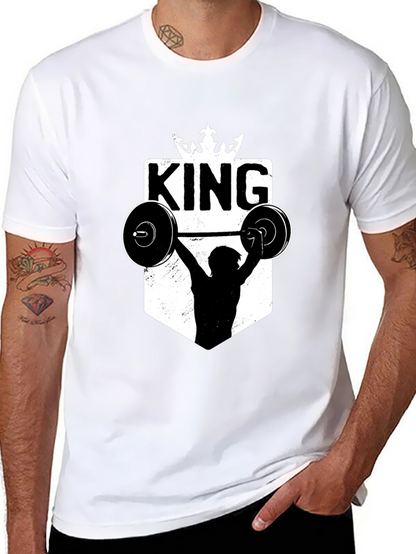 King Weightlifting Graphic T-Shirt - Black