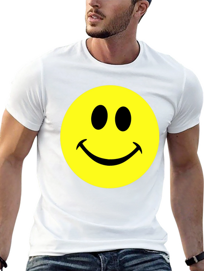 Smiley Face Graphic T-Shirt - Classic Comfort Tee