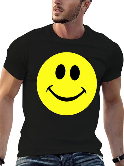 Smiley Face Graphic T-Shirt - Classic Comfort Tee