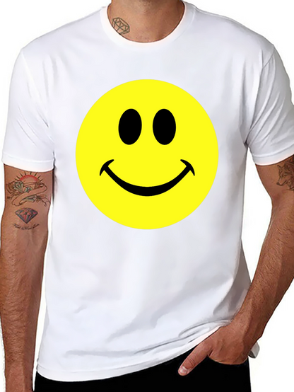 Smiley Face Graphic T-Shirt - Classic Comfort Tee