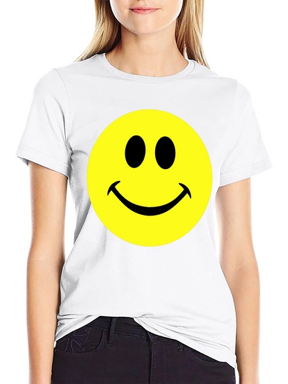 Smiley Face Graphic T-Shirt - Classic Comfort Tee