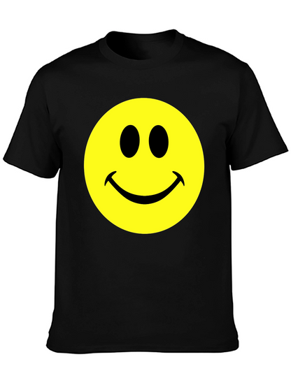 Smiley Face Graphic T-Shirt - Classic Comfort Tee