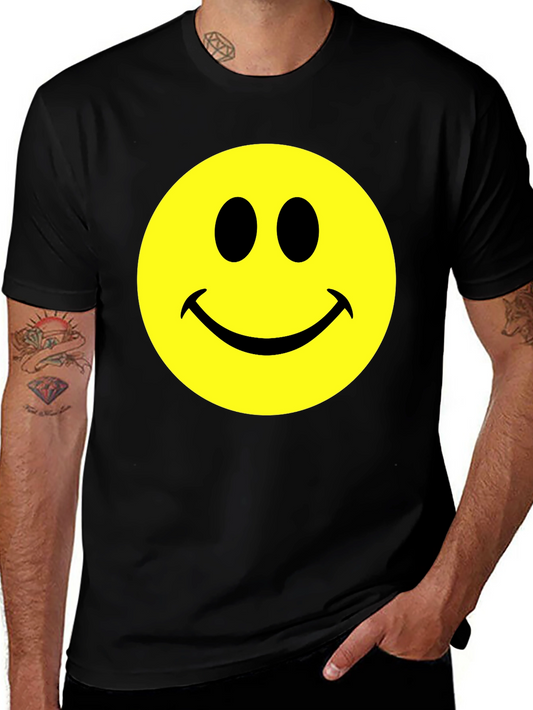 Smiley Face Graphic T-Shirt - Classic Comfort Tee