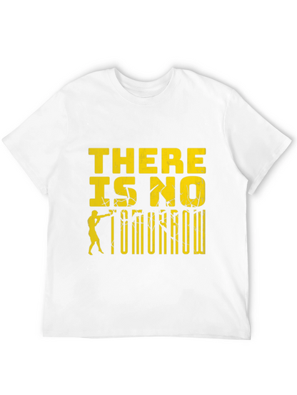 There Is No Tomorrow Graphic Print Black T-Shirt