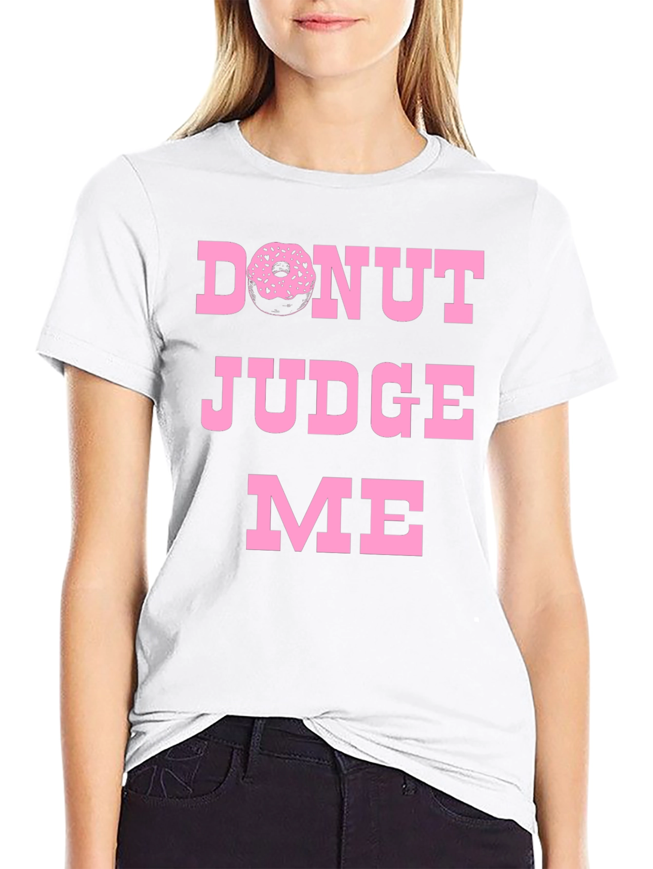 Donut Judge Me Graphic Tee - Funny Novelty T-Shirt