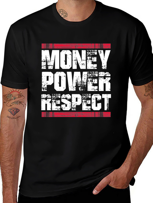 Money Power Respect T-Shirt - Black