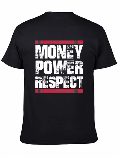 Money Power Respect T-Shirt - Black