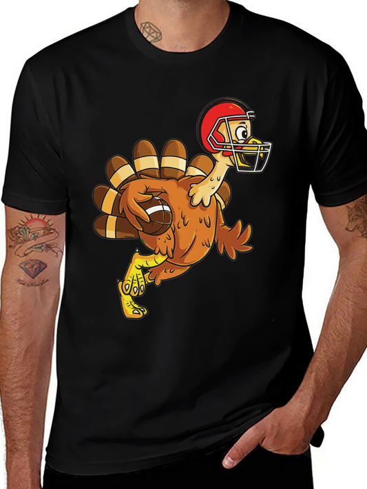 Turkey Football T-Shirt Thanksgiving Tee