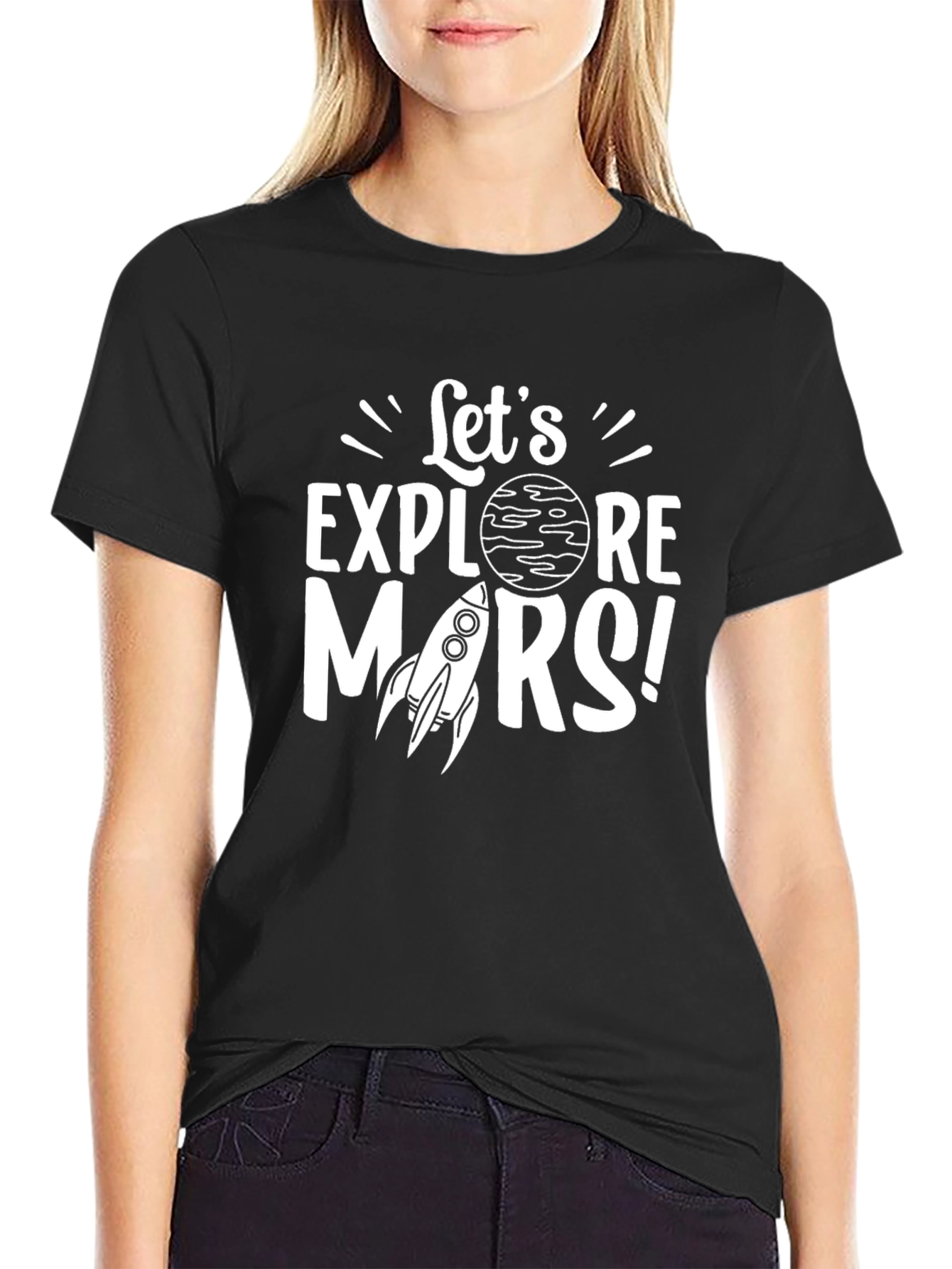 Lets Explore Mars Graphic T-Shirt