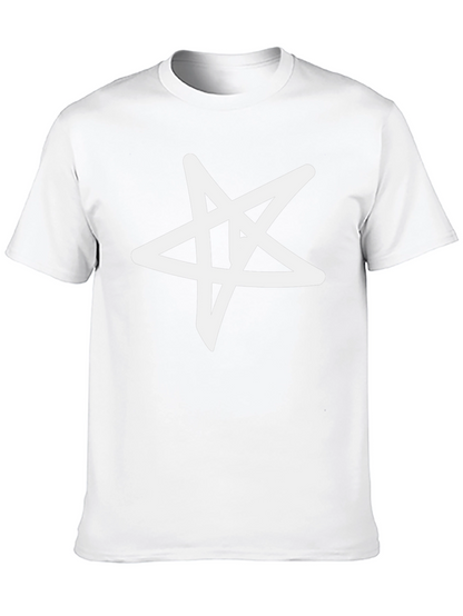 Star Graphic Black T-Shirt - Casual Cotton Tee
