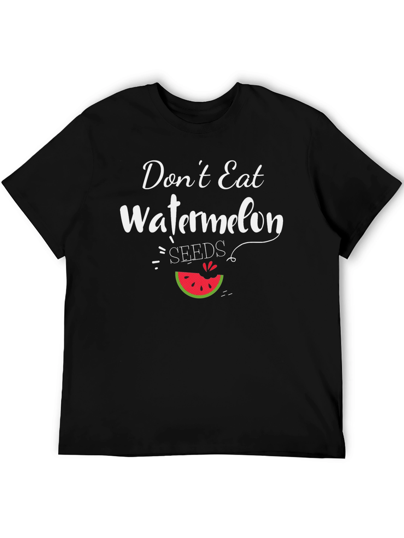 Funny Watermelon Seeds Graphic T-Shirt