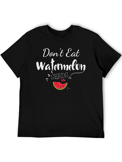 Funny Watermelon Seeds Graphic T-Shirt