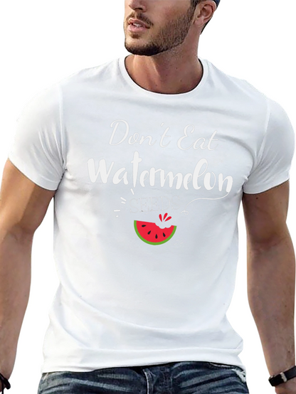 Funny Watermelon Seeds Graphic T-Shirt