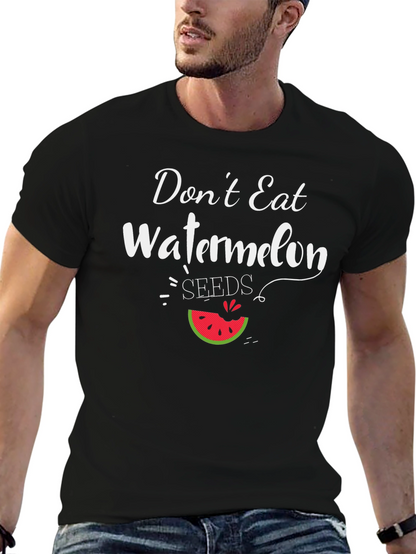 Funny Watermelon Seeds Graphic T-Shirt