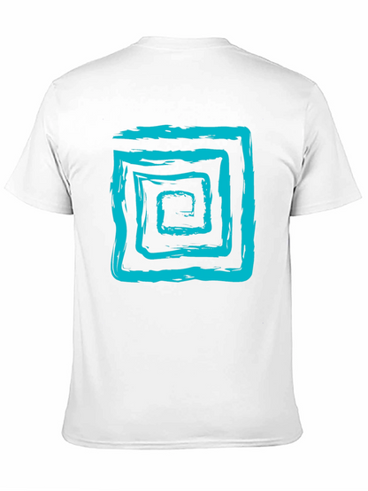 Abstract Brush Stroke Square Graphic Tee