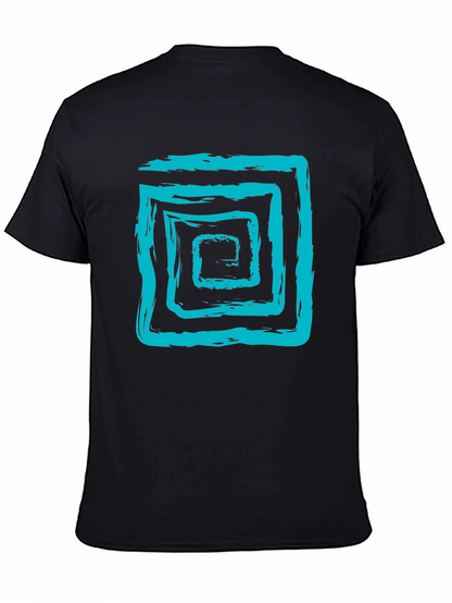 Abstract Brush Stroke Square Graphic Tee