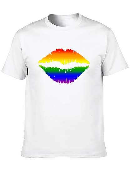 Rainbow Lips Graphic Tee - Pride Month