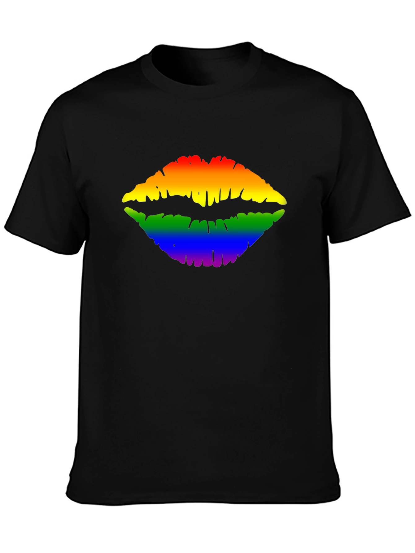 Rainbow Lips Graphic Tee - Pride Month