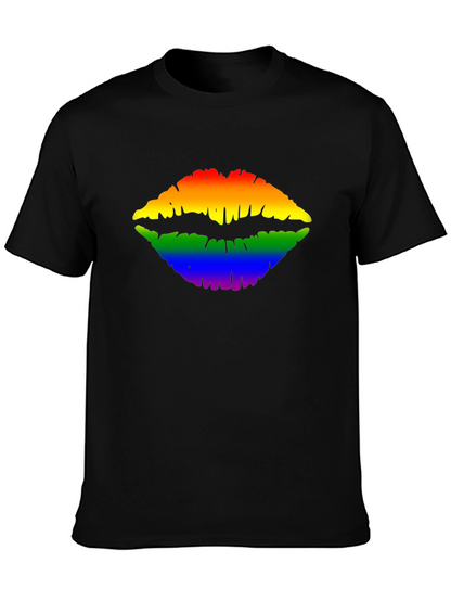 Rainbow Lips Graphic Tee - Pride Month