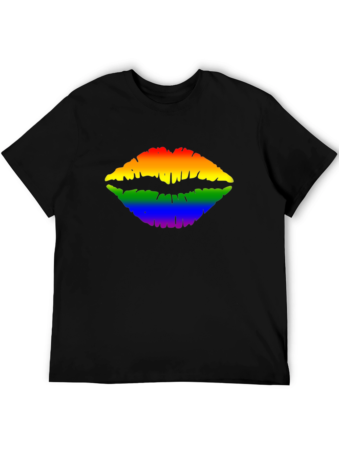 Rainbow Lips Graphic Tee - Pride Month
