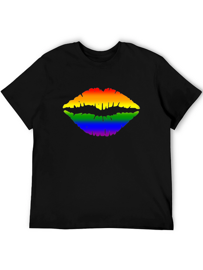 Rainbow Lips Graphic Tee - Pride Month