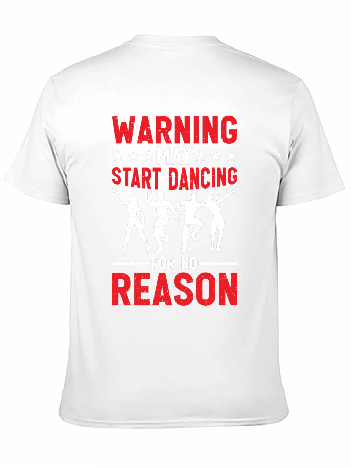 Warning May Start Dancing Graphic Tee - Black