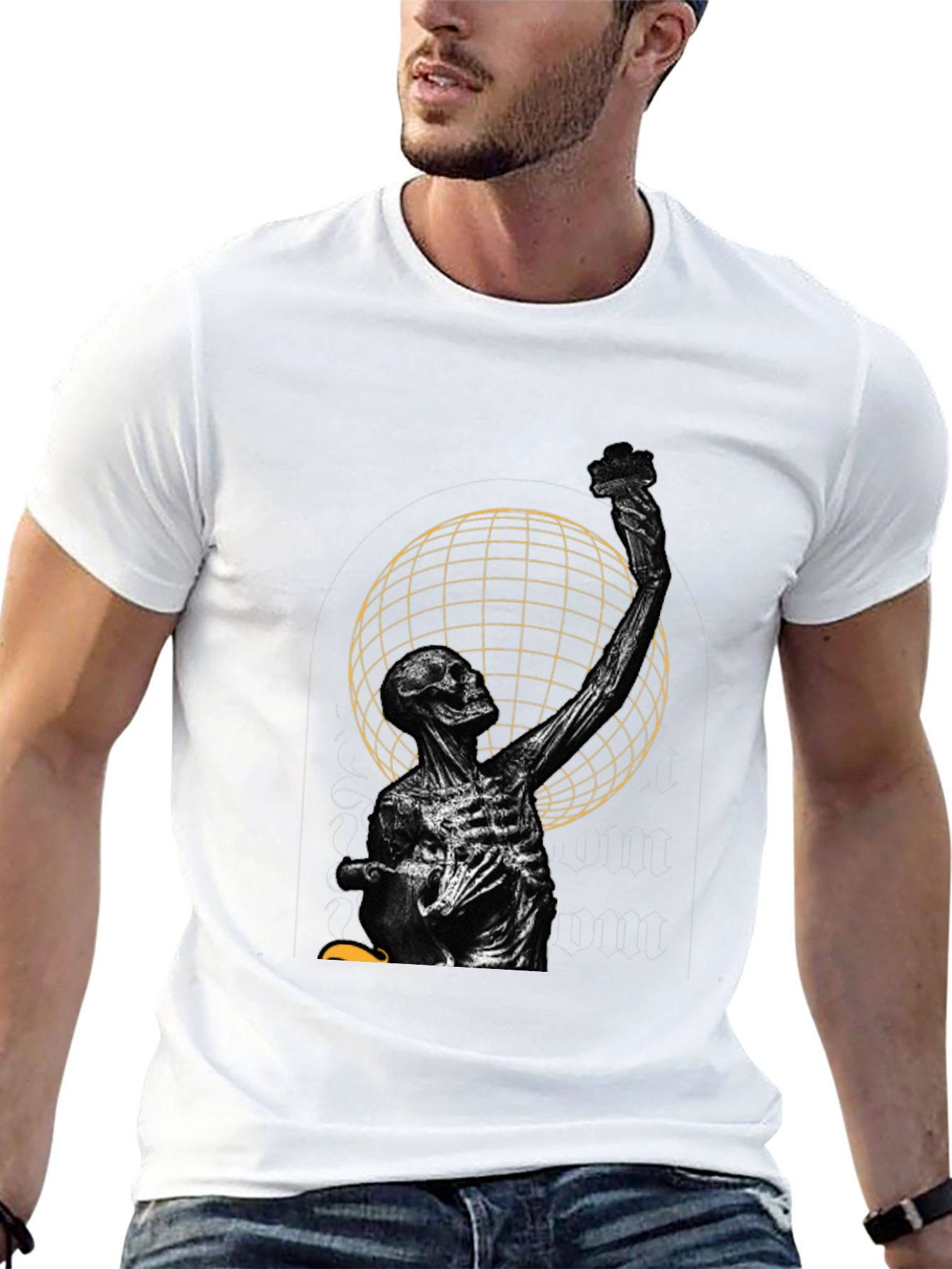 Skeleton Graphic Tee - Stylish Menswear