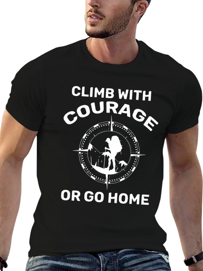 Climb With Courage Graphic Tee - Adventure Awaits!
