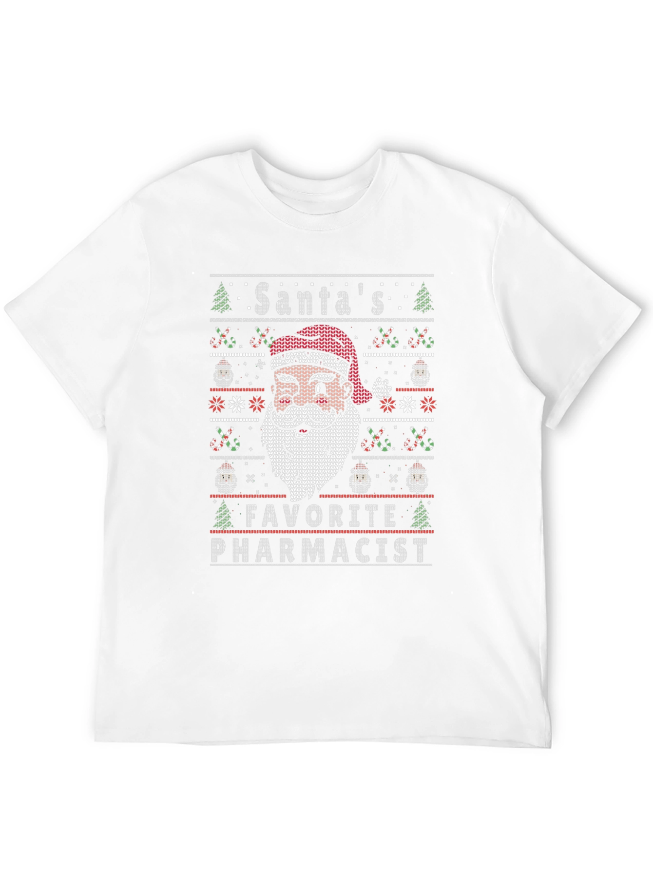 Santas Favorite Pharmacist Ugly Christmas Sweater T-Shirt