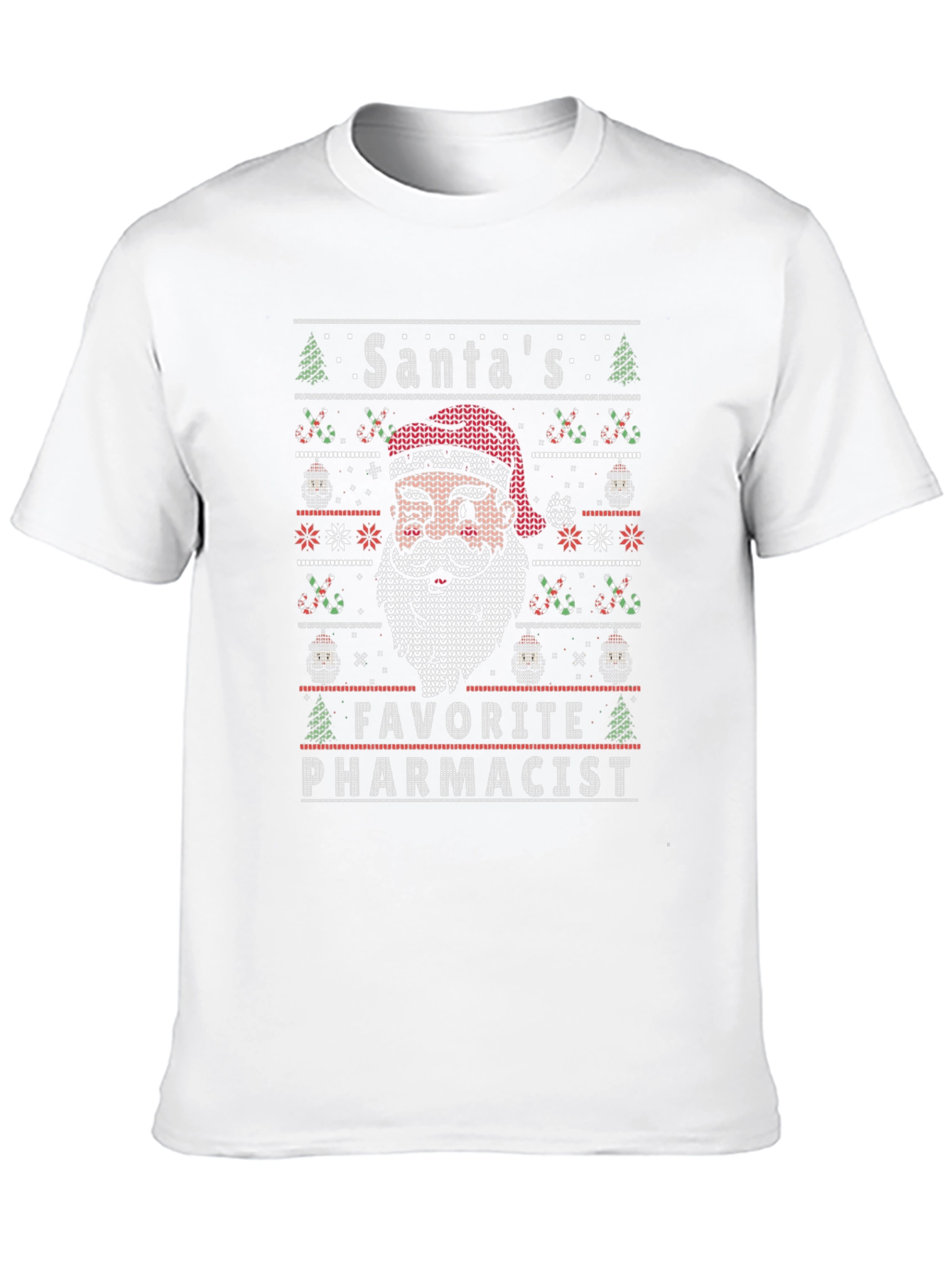 Santas Favorite Pharmacist Ugly Christmas Sweater T-Shirt