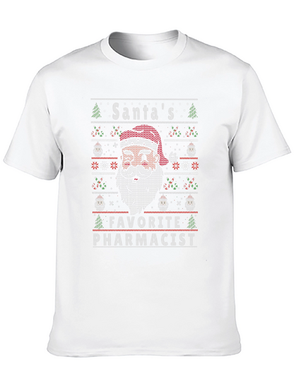 Santas Favorite Pharmacist Ugly Christmas Sweater T-Shirt