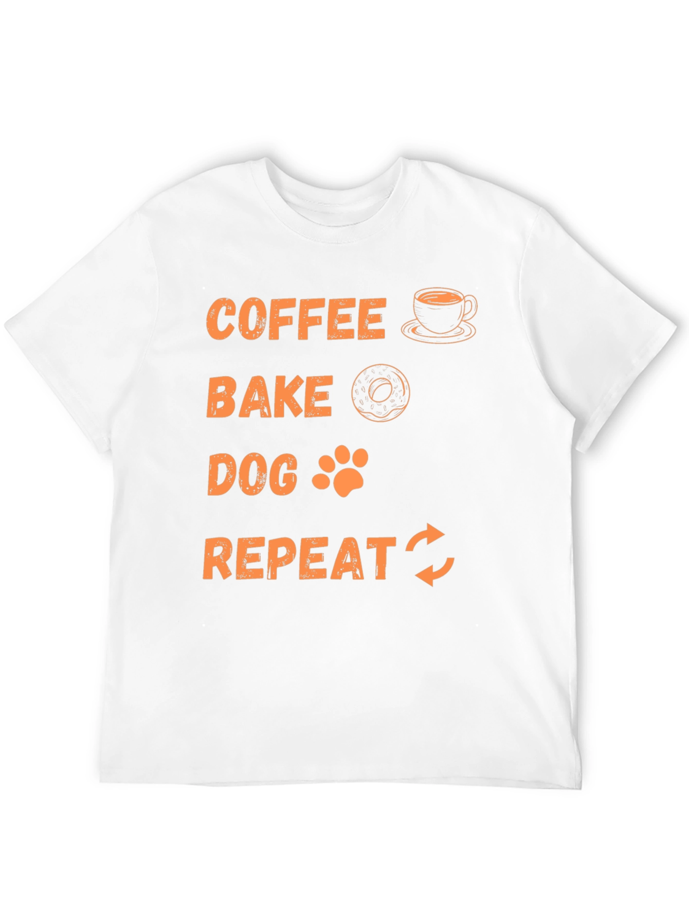 Coffee Bake Dog Repeat Graphic Tee