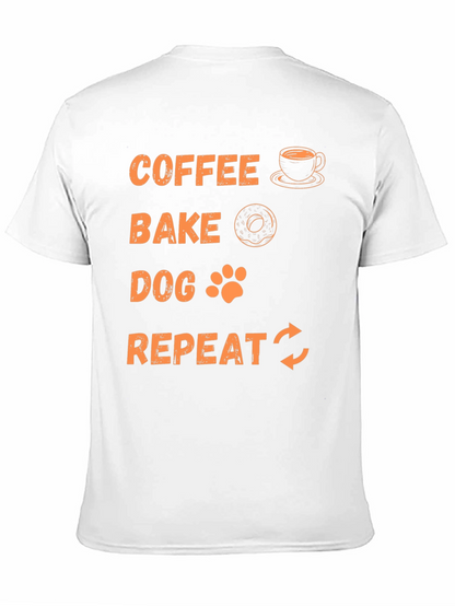 Coffee Bake Dog Repeat Graphic Tee