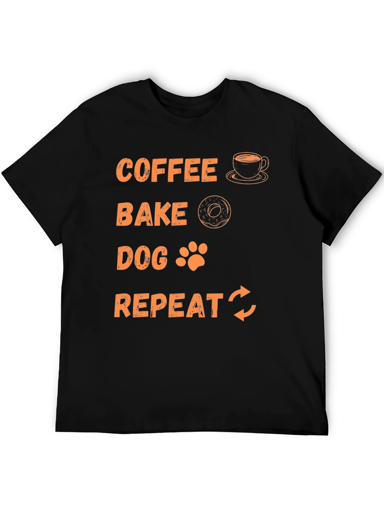 Coffee Bake Dog Repeat Graphic Tee