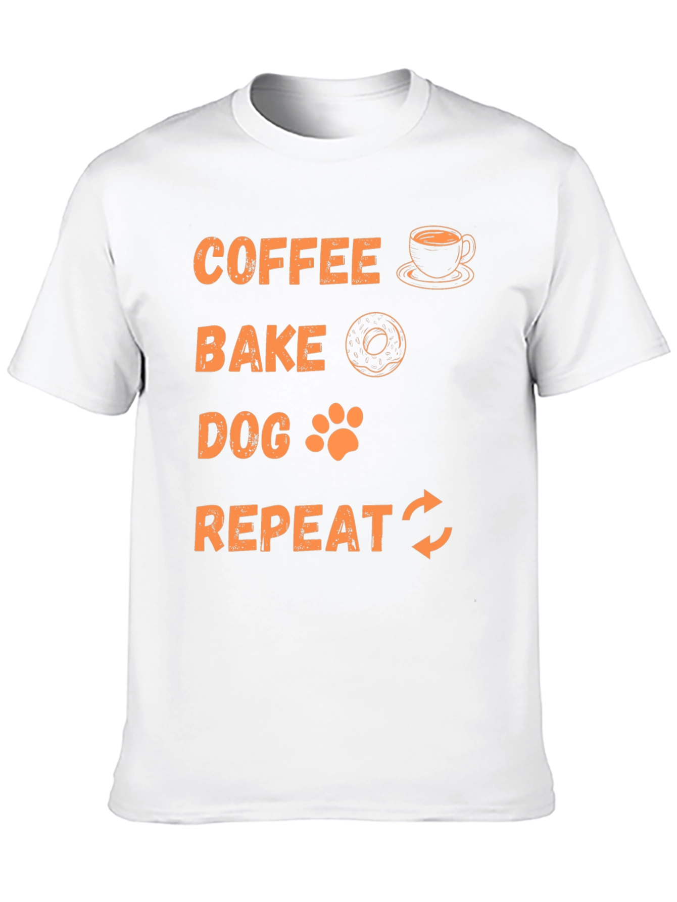 Coffee Bake Dog Repeat Graphic Tee