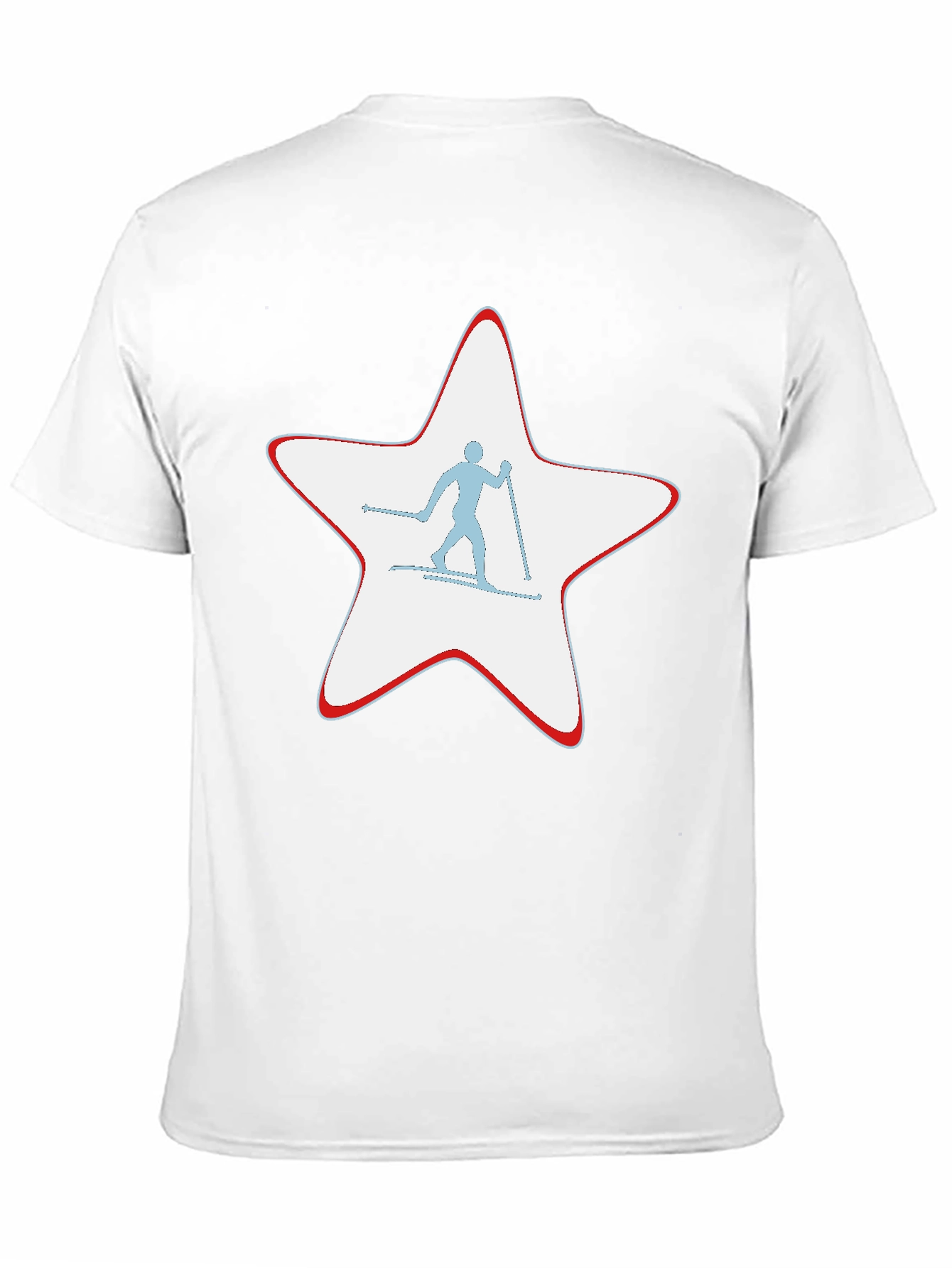 Ski Star Graphic T-Shirt - Black Cotton Tee