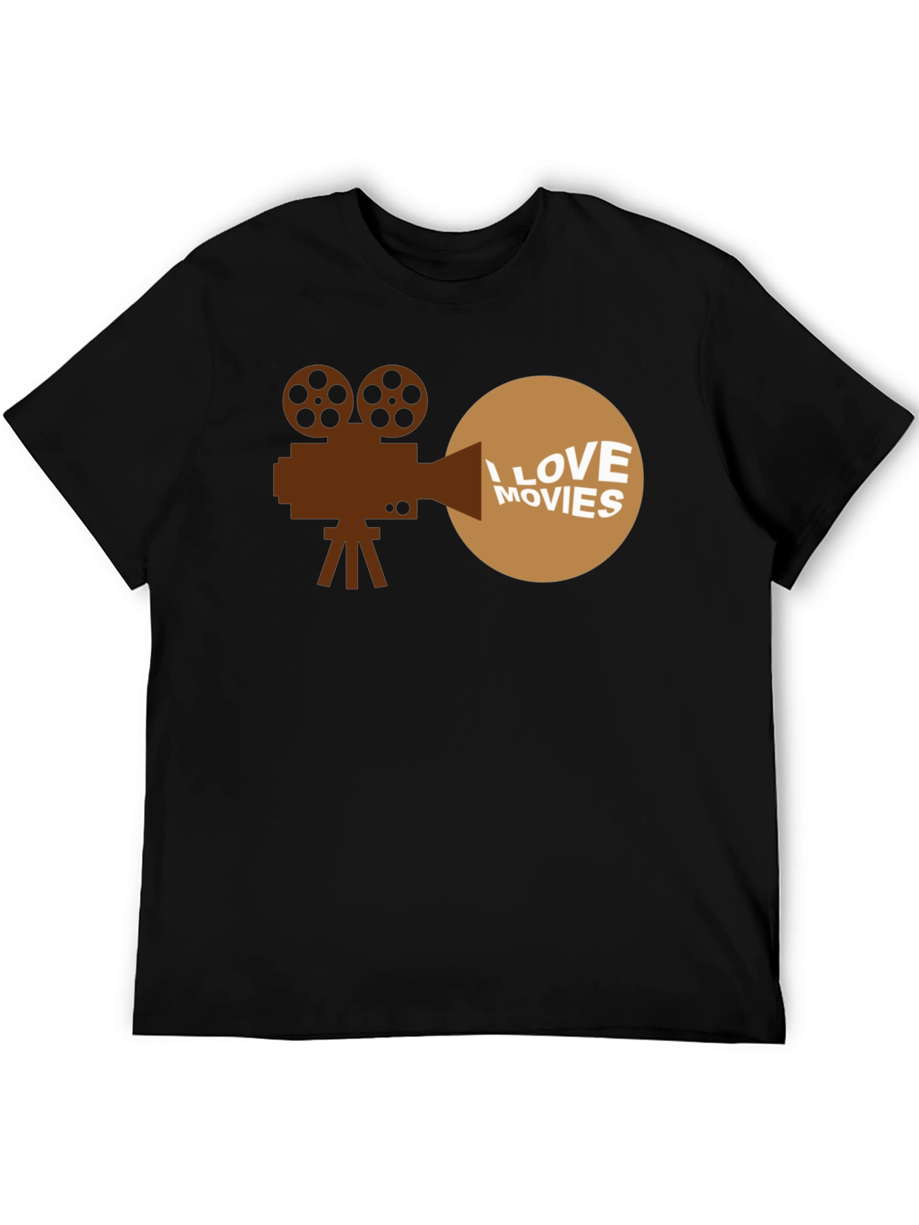 I Love Movies Graphic T-Shirt - Movie Buff Tee