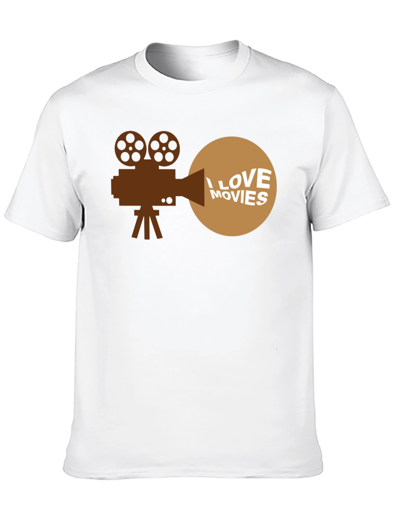 I Love Movies Graphic T-Shirt - Movie Buff Tee