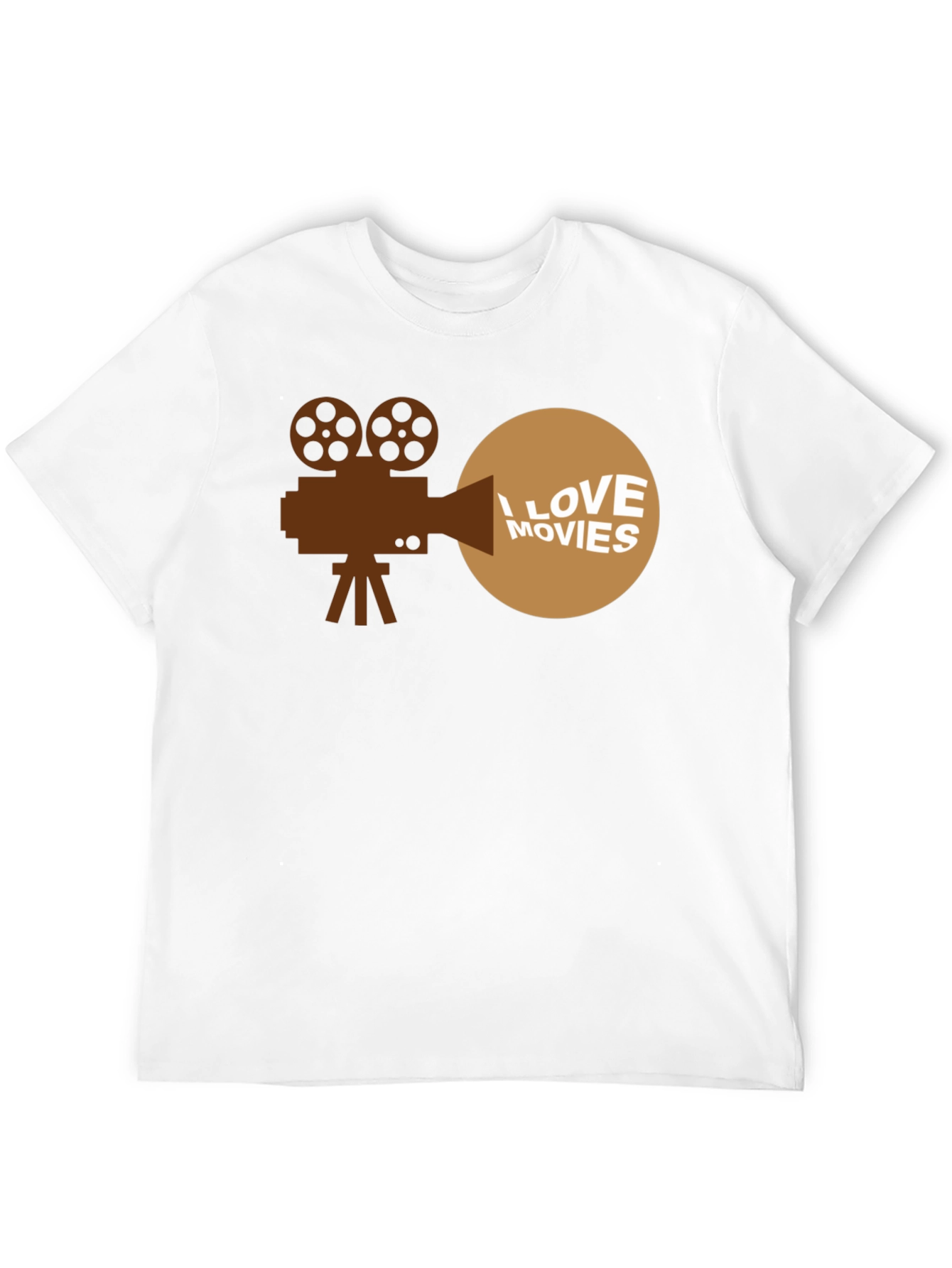 I Love Movies Graphic T-Shirt - Movie Buff Tee