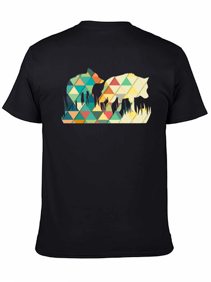 Geometric Wolf Graphic Tee