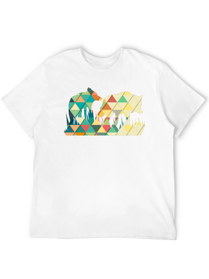 Geometric Wolf Graphic Tee
