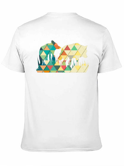 Geometric Wolf Graphic Tee