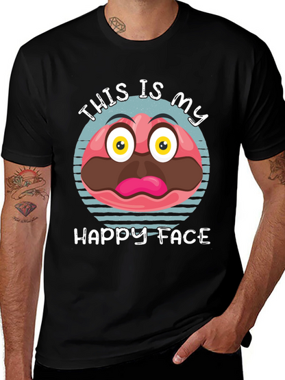 Funny Happy Face Graphic Tee