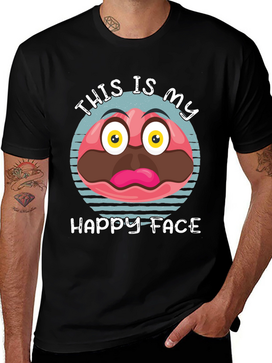 Funny Happy Face Graphic Tee