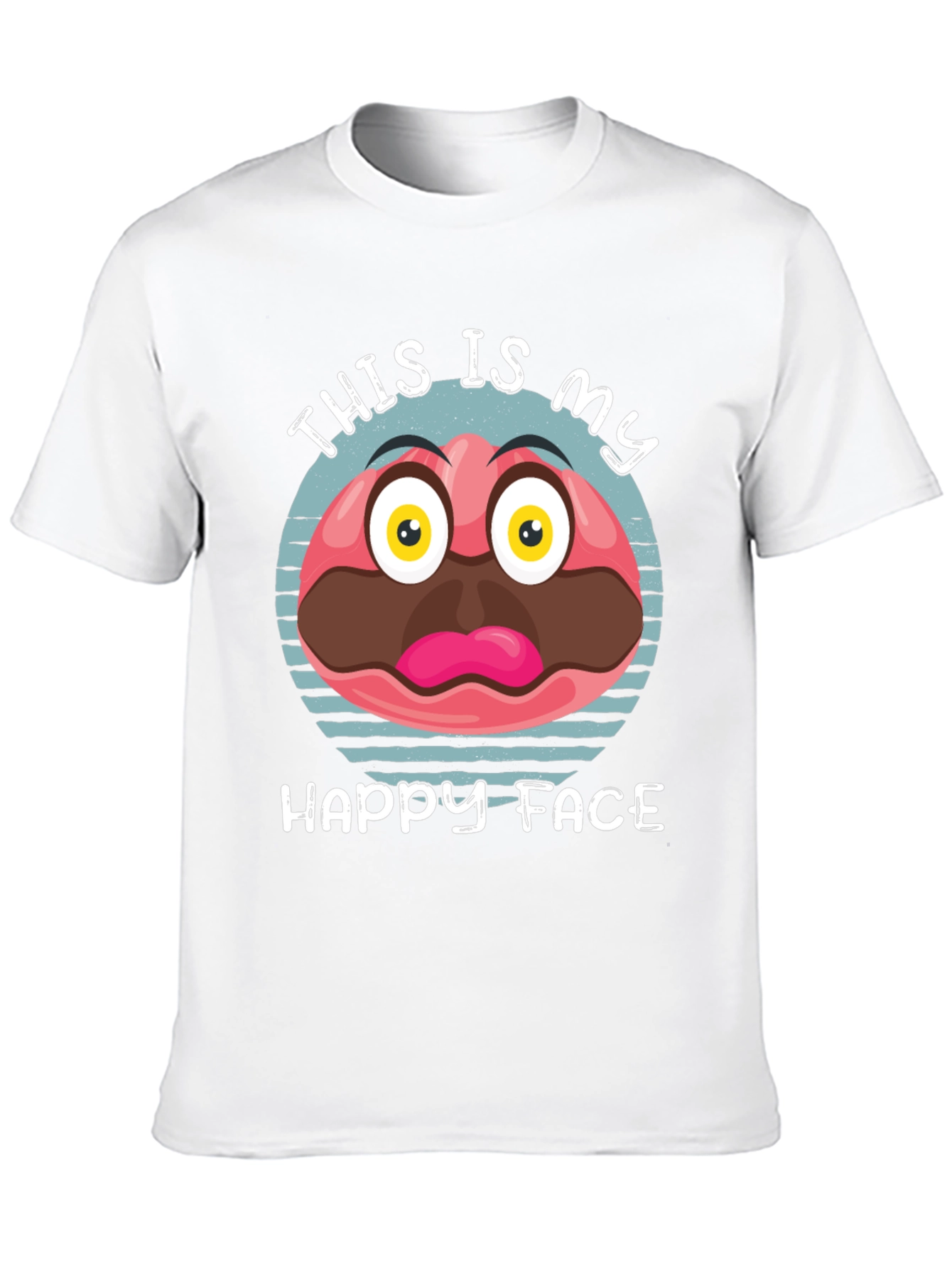 Funny Happy Face Graphic Tee