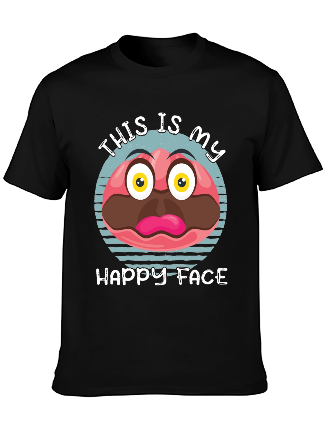 Funny Happy Face Graphic Tee